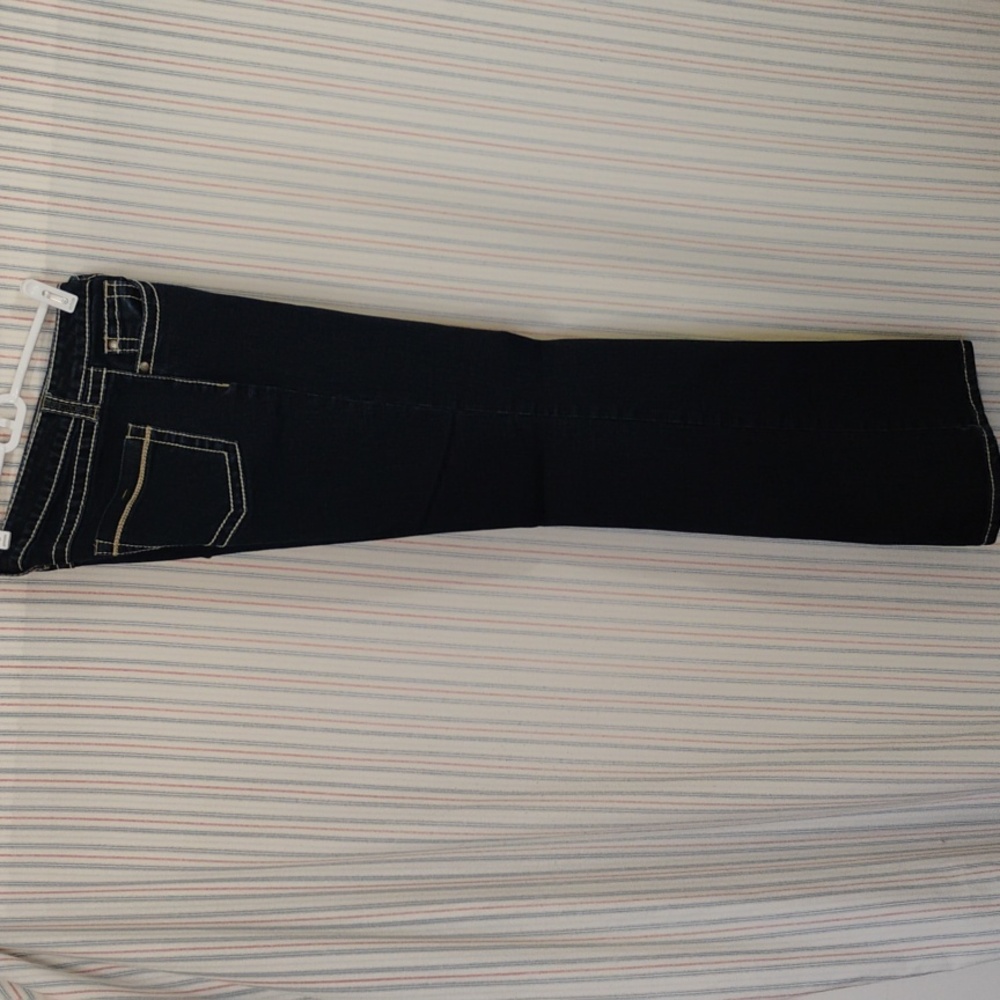 Blue Asphalt Boot Cut Jeans  Five-Pocket Design And Contrasting Stitching 13 - Picture 6 of 9
